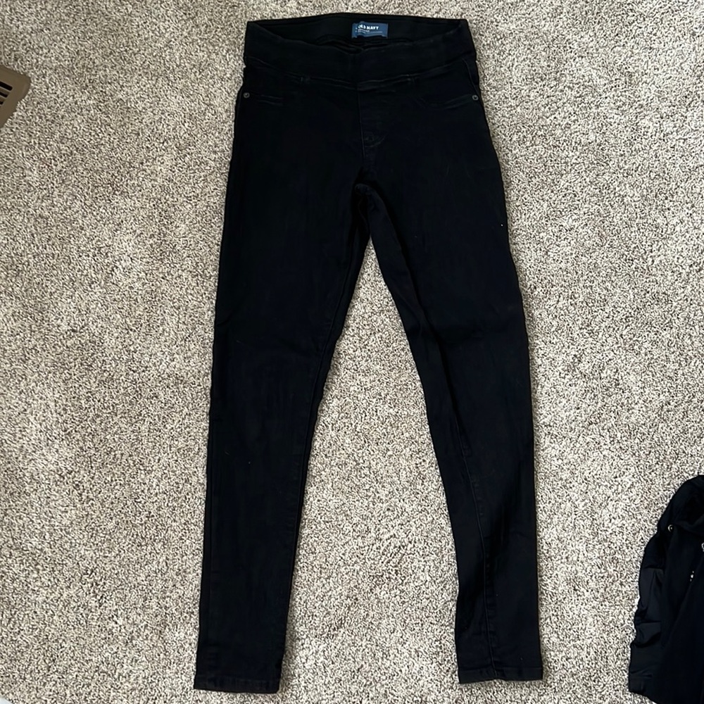 Black old navy maternity jegging